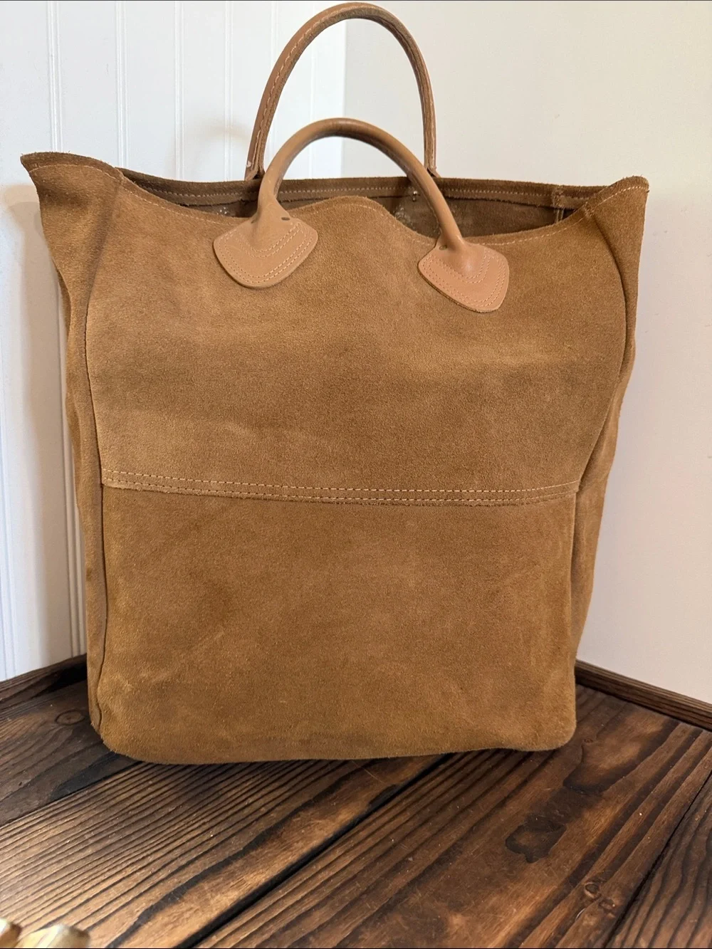 Vintage Rare 1980’s LL Bean Suede Tote - Picture 3 of 8